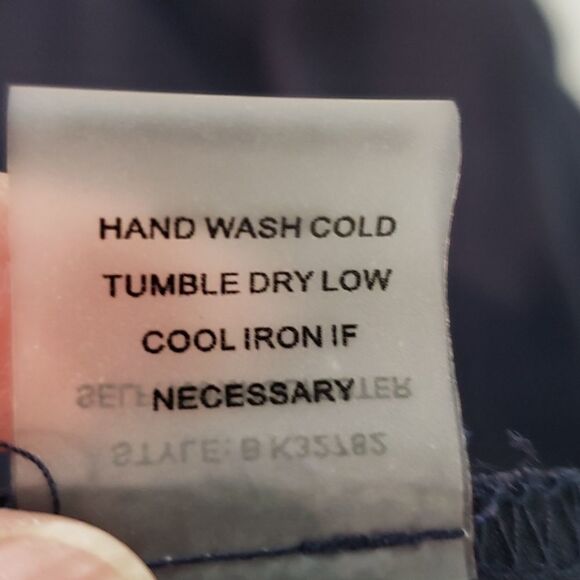 Women's blue Sheer blouse. Large, long sleeves, mature, oversized. - Picture 8 of 8